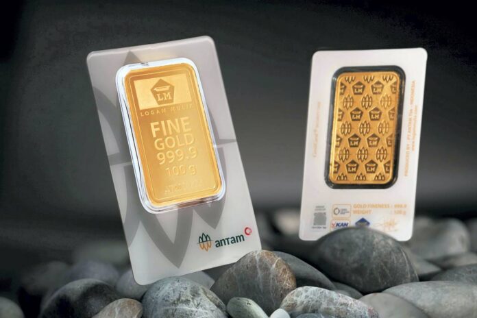 Ilustrasi emas. [Dok. Logam Mulia/Antam]