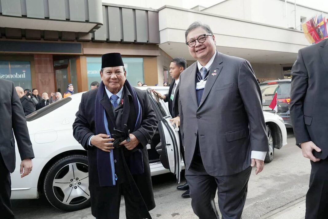 Presiden Prabowo Subianto tiba di Paviliun Indonesia WEF Davos