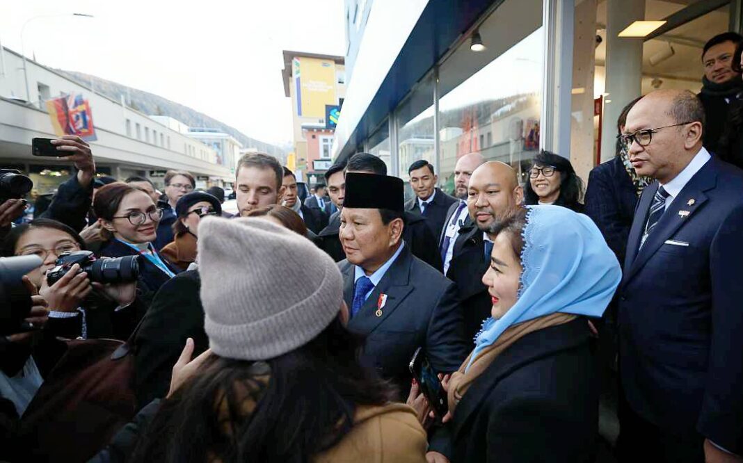 Presiden Prabowo Subianto tiba di Paviliun Indonesia WEF Davos