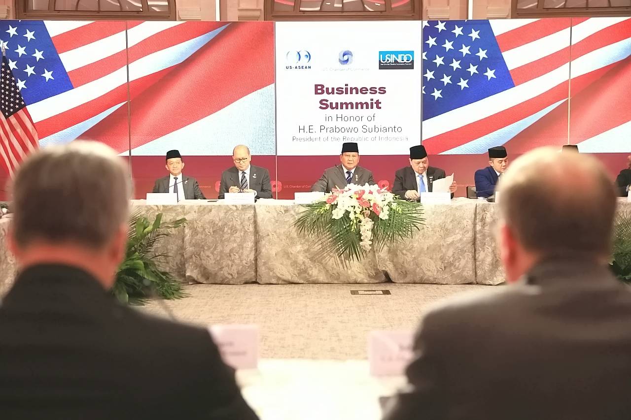 Presiden Prabowo Subianto menghadiri Business Roundtable US-Indonesia di Washington DC