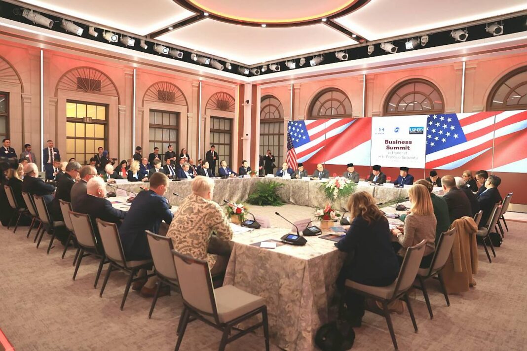 Presiden Prabowo Subianto menghadiri Business Roundtable US-Indonesia di Washington DC