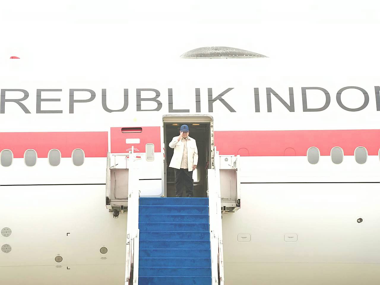 Presiden Prabowo Subianto berangkat ke Amerika Serikat dari Halim Perdanakusuma