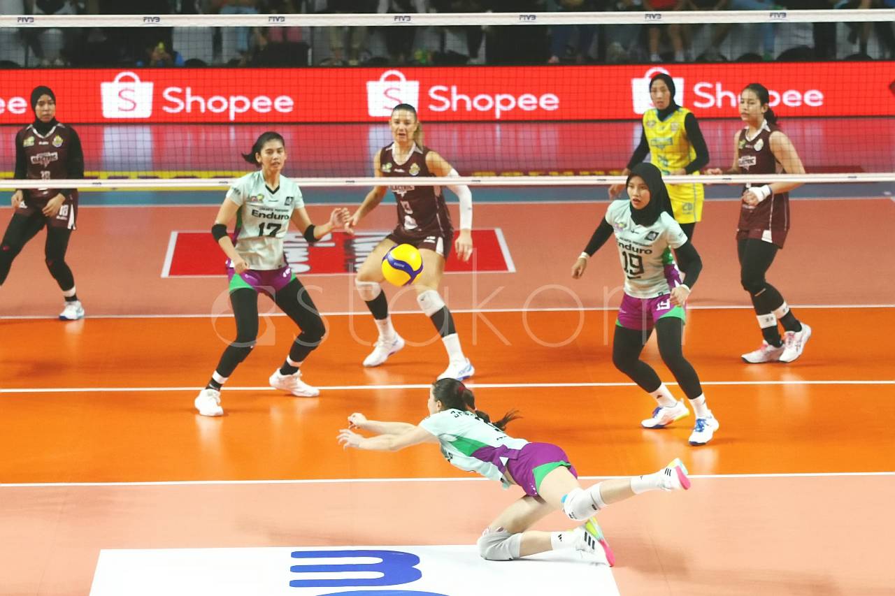 Aksi Jakarta Pertamina Enduro Putri Proliga 2026 Seri Malang