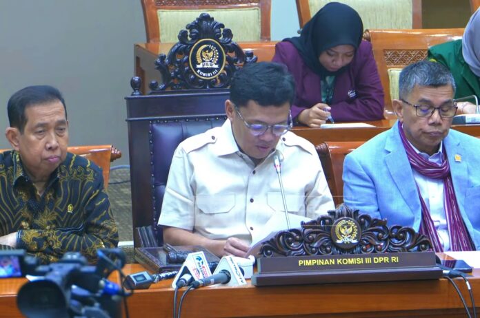 Konferensi Pers Komisi III DPR RI