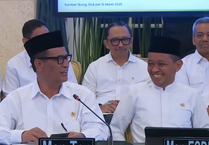 Momen Candaan Bahlil ke Amran dalam Sidang Kabinet