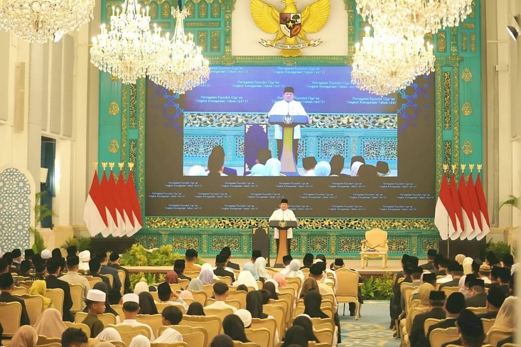 Presiden Prabowo Gelar Peringatan Nuzulul Quran Presiden Prabowo Subianto menggelar Peringatan Nuzulul Quran Tingkat Kenegaraan di Istana Negara